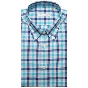 Colored checked shirt with pocket
