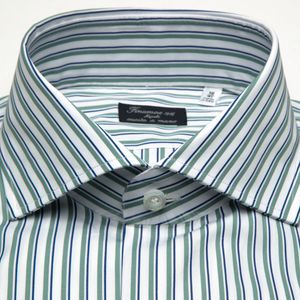 Camicia a righe Napoli cucita a mano