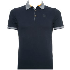 Polo con box logo in gomma