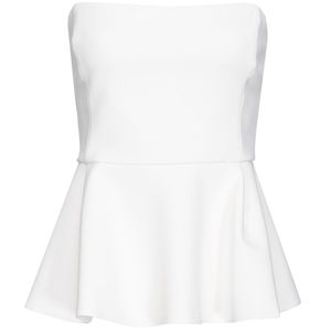 Top scollato con maxi balza