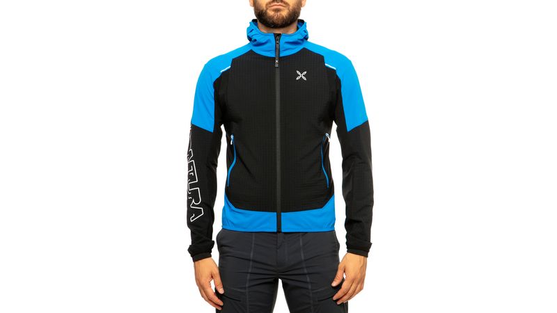 MONTURA Giacca Uomo Wind Revolution Hoody Jacket Nero Blu : : Moda