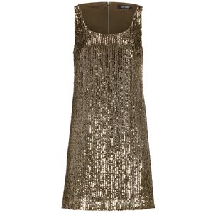 Abito smanicato con paillettes