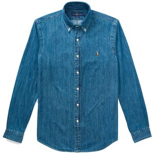 Oxford Slim-Fit denim shirt with pony