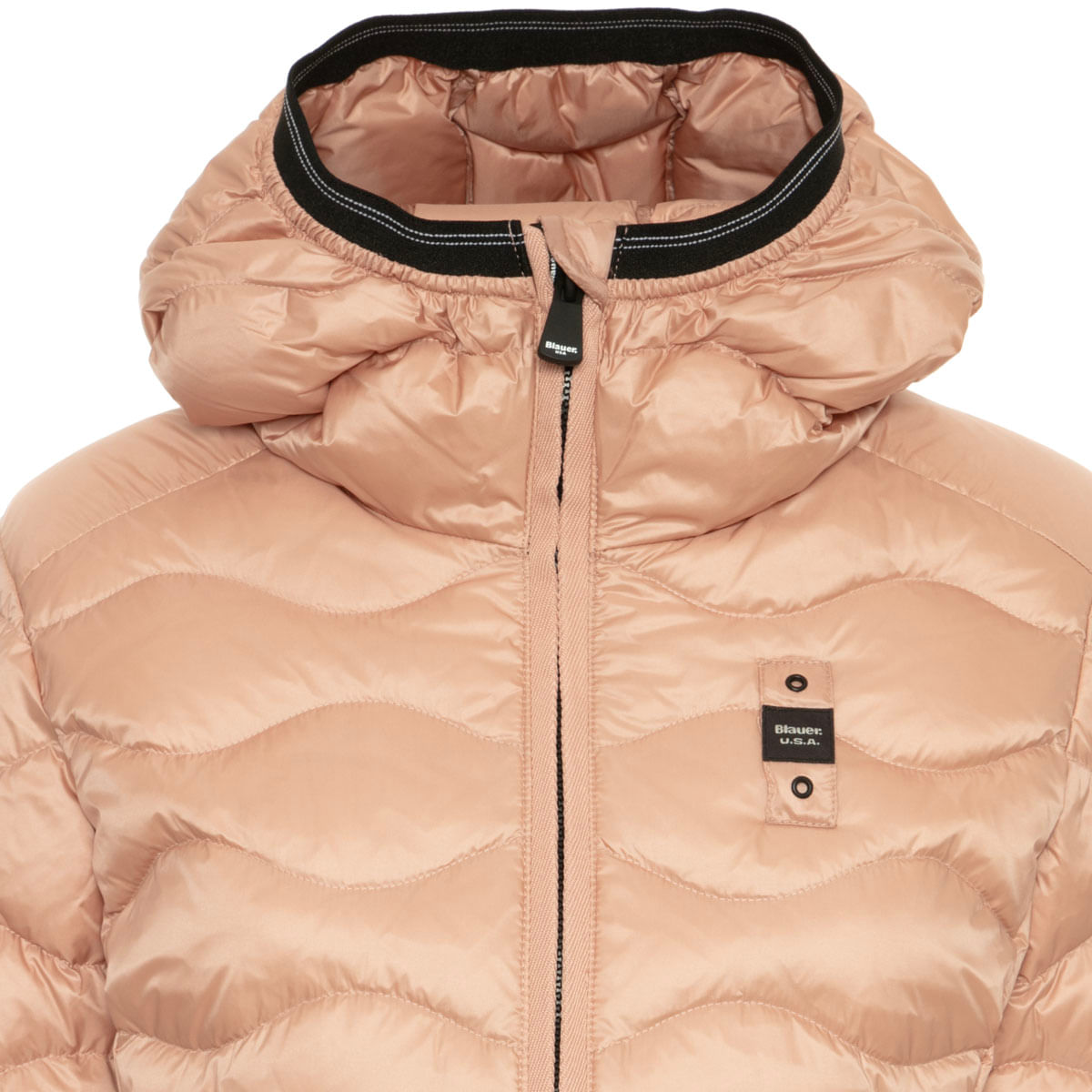 Blauer Usa - Piumino Camelia a onde con cappuccio su