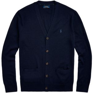 Cardigan in lana lavabile Slim-Fit con pony