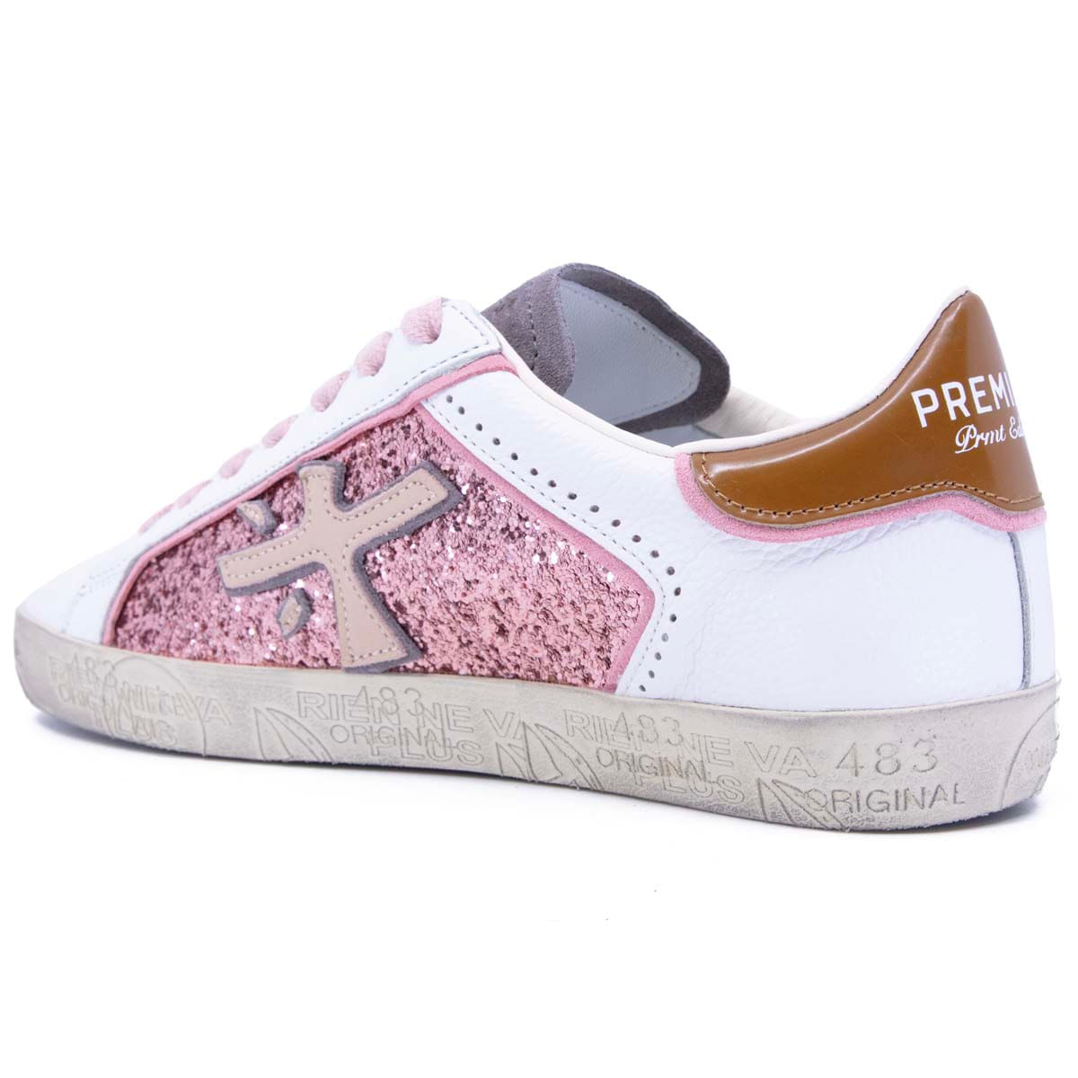 PREMIATA - Stevend 6481 sneakers with pink glitter on arteni.it