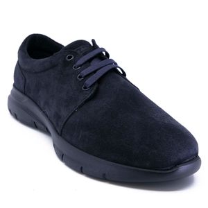 Sneakers Waxy blu in cuoio scamosciato