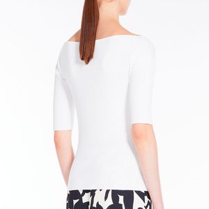 Maglia in filato di viscosa a coste Soraia