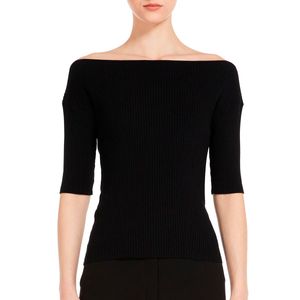 Maglia in filato di viscosa a coste Soraia