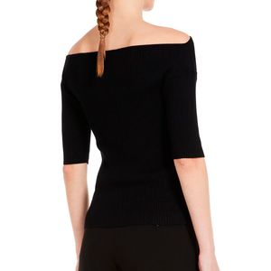 Maglia in filato di viscosa a coste Soraia