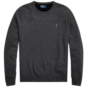 Maglione grigio in lana con pony