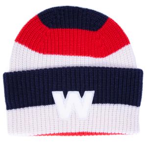 Virgin wool beanie with Alben logo