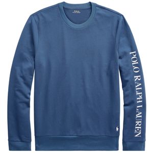 Blue pajama top with logo
