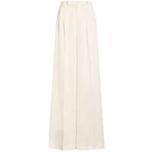 Pantalone in crepe di raso a gamba larga