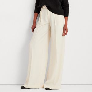 Pantalone in crepe di raso a gamba larga