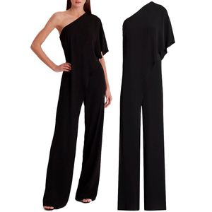 Tuta monospalla in georgette