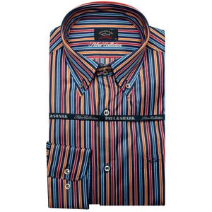 Camicia a righe colorate button-down