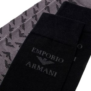 Set di 3 paia di calzini in misto cotone con logo all over