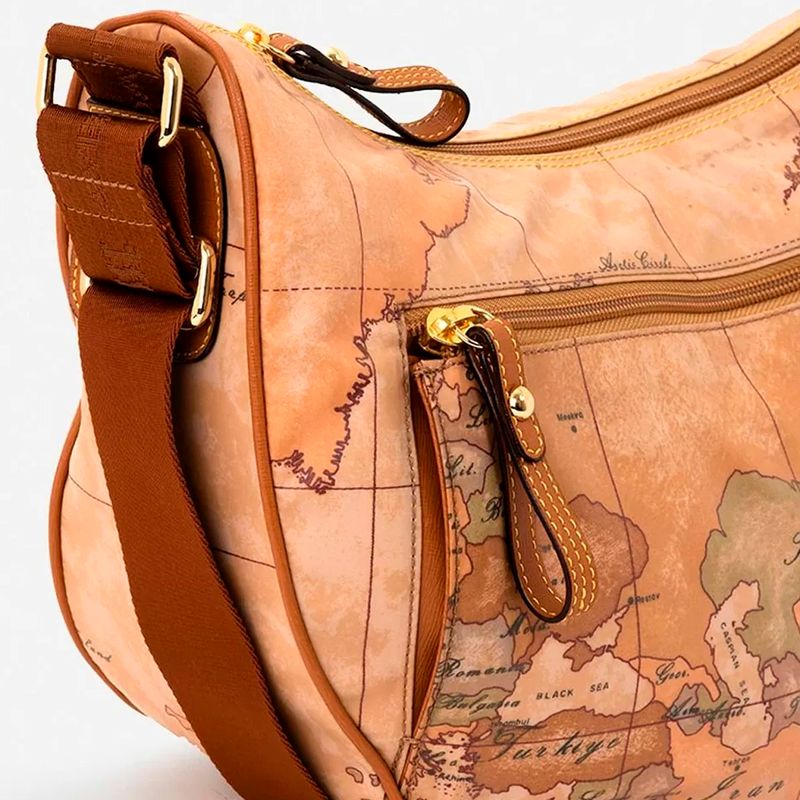 Borsa A Tracolla Vintage In Finta Pelle Marrone Chiaro - Elegante Stile Retro Per Donna