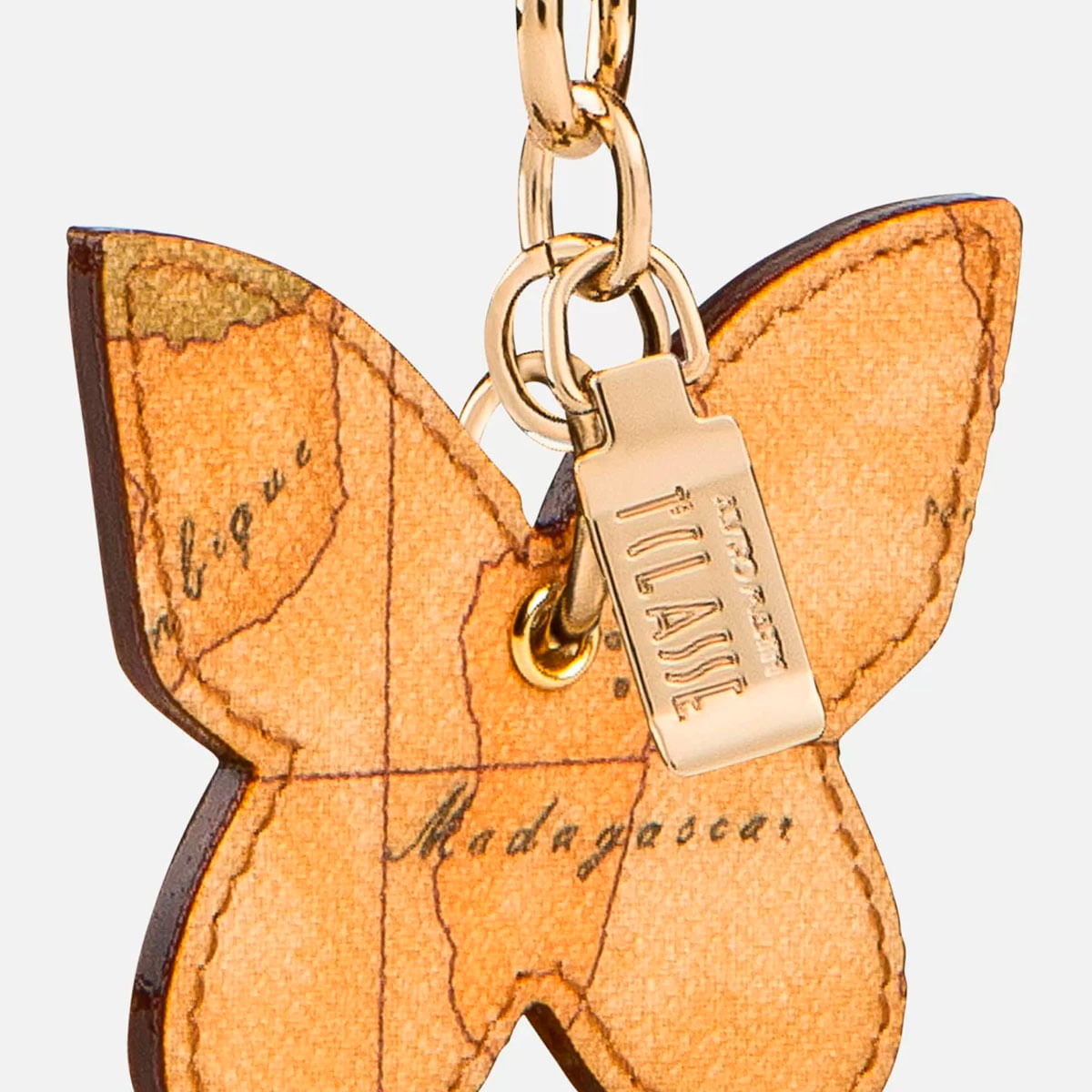 Alviero Martini Geo Classic butterfly keychain on Arteni.it
