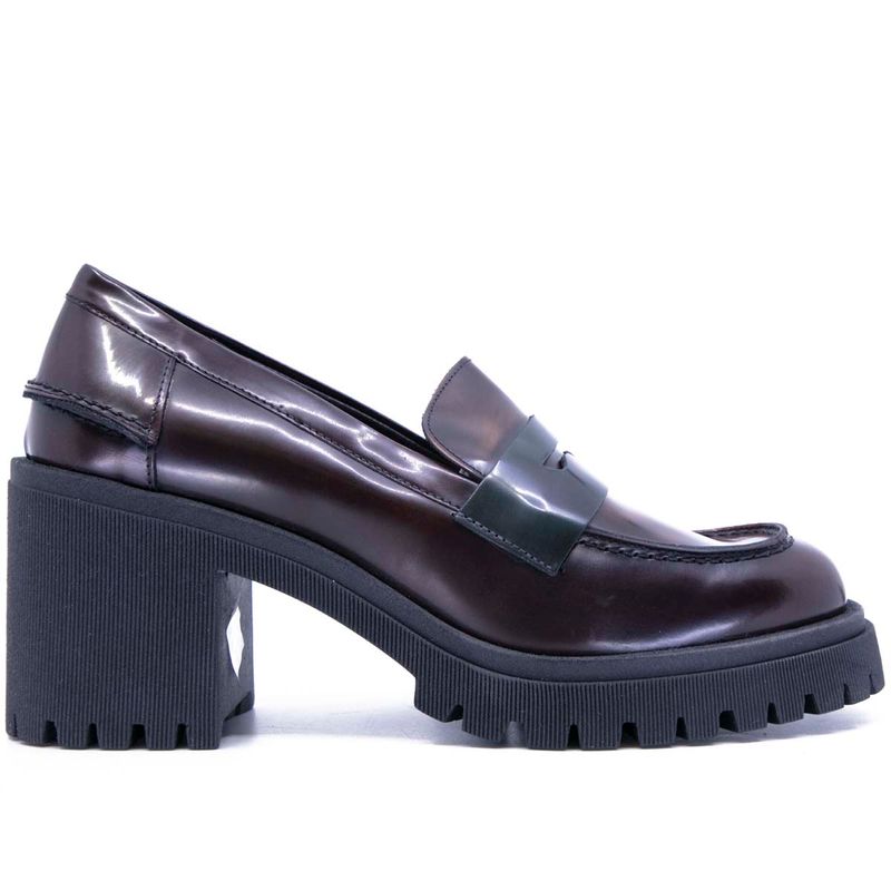 VSL - Asport leather moccasin with heel on Arteni.it