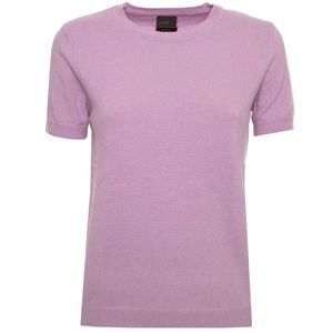 T-Shirt Giro in lana vergine e cashmere