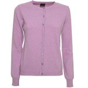 Korean cardigan in virgin wool and cashmere