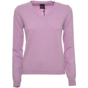V-neck sweater in merino wool and cashmere