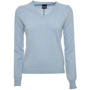 V-neck sweater in merino wool and cashmere