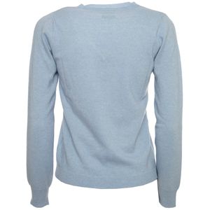 V-neck sweater in merino wool and cashmere