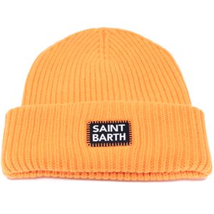 Cuffia Berry arancione con logo