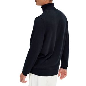 Turtleneck in wool and cotton blend