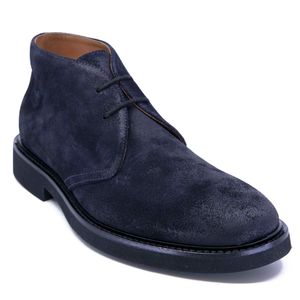 Oil suede ankle boot