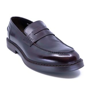 Mocassino in pelle Burgundy