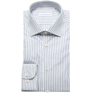 Regular fit white striped shirt