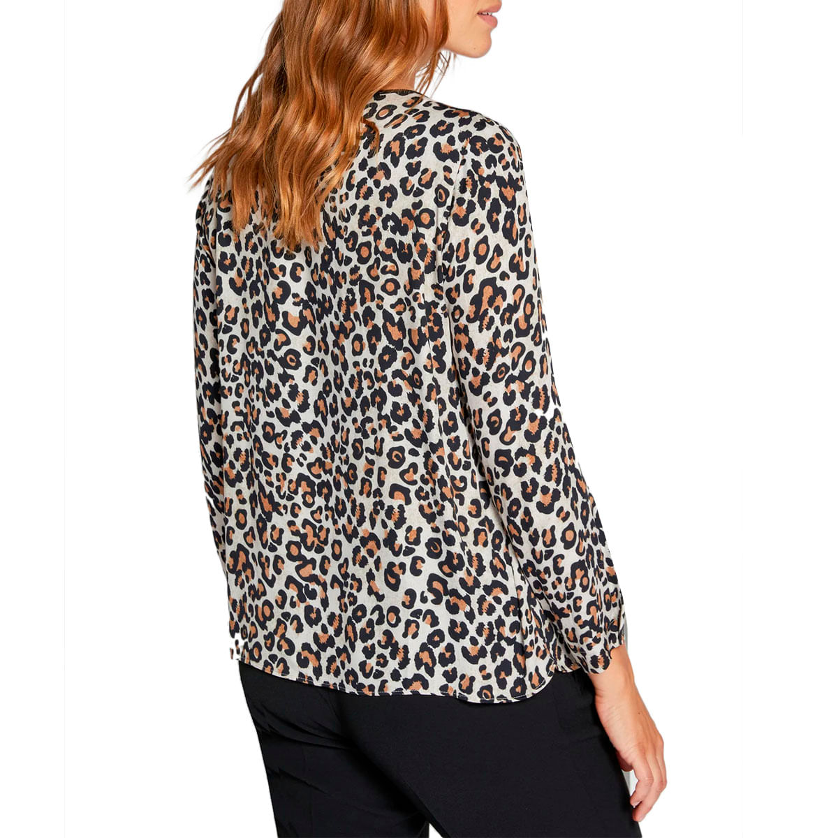 Luisa Viola - Satin animalier blouse on Arteni.it