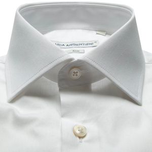 Slim fit button-down shirt in cotton