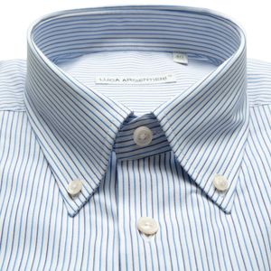 Patterned button-down long sleeve shirt
