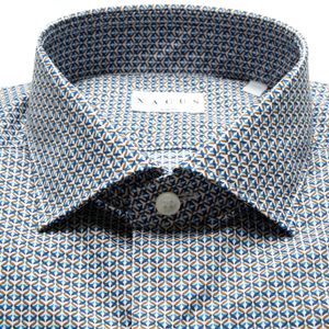 Slim fit geometric print shirt