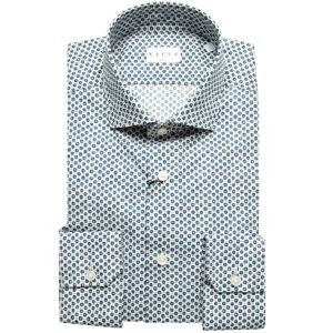 Slim fit shirt in printed cotton