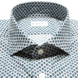 Slim fit shirt in printed cotton