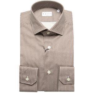 Camicia slim fit stampa geometrica