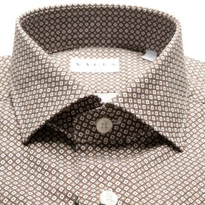 Camicia slim fit stampa geometrica