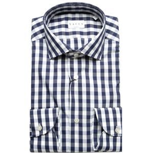 Tailor fit blue checked shirt