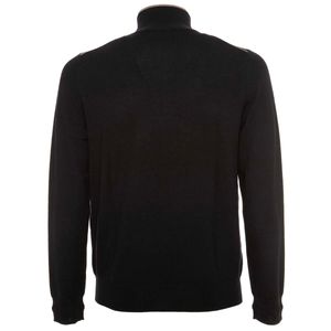 Maglione con zip e iniziali ricamate