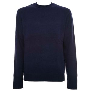 Crew-neck sweater in wool yarn