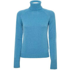 Dolcevita tinta unita in maglia di lana