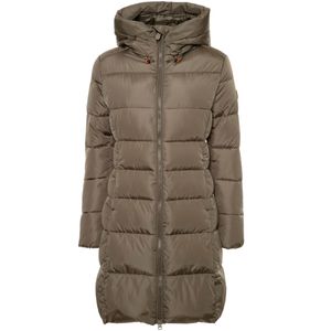 Taylor long down jacket with hood