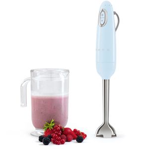 50'S Style hand blender light blue with accessories