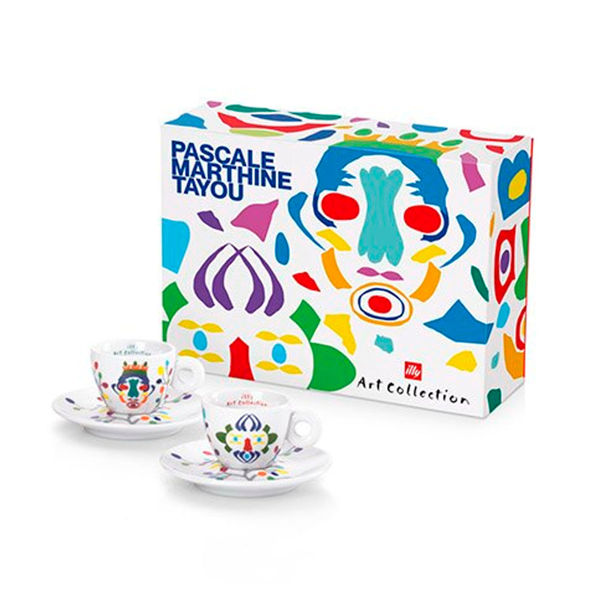 Set 2 Tazzine Da Espresso Illy Art Collection - Edizione Biennale Di Venezia 2024, Pascale Marthine Tayou